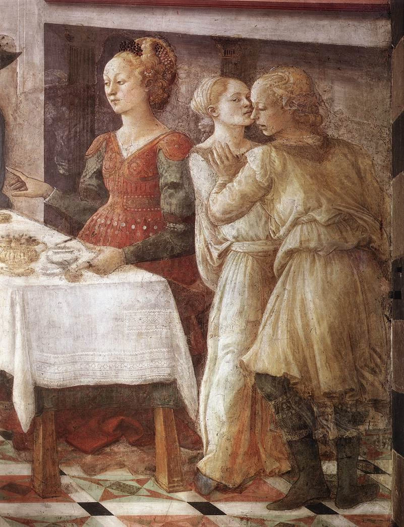 Il banchetto di Erode - Duomo, Prato, dettaglio 3